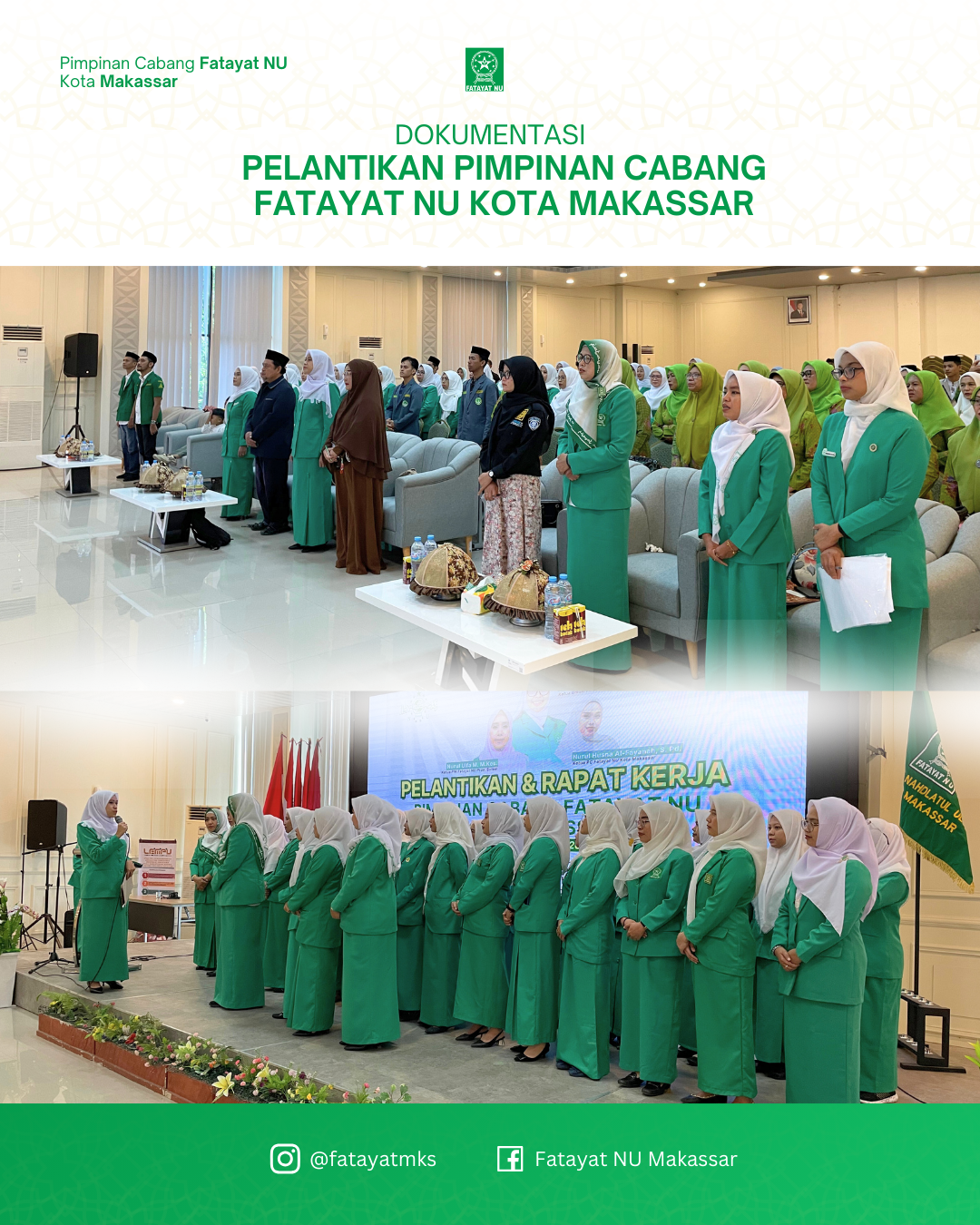 PELANTIKAN DAN RAPAT KERJA FATAYAT NU KOTA MAKASSAR MASA KHIDMAT 2024-2029